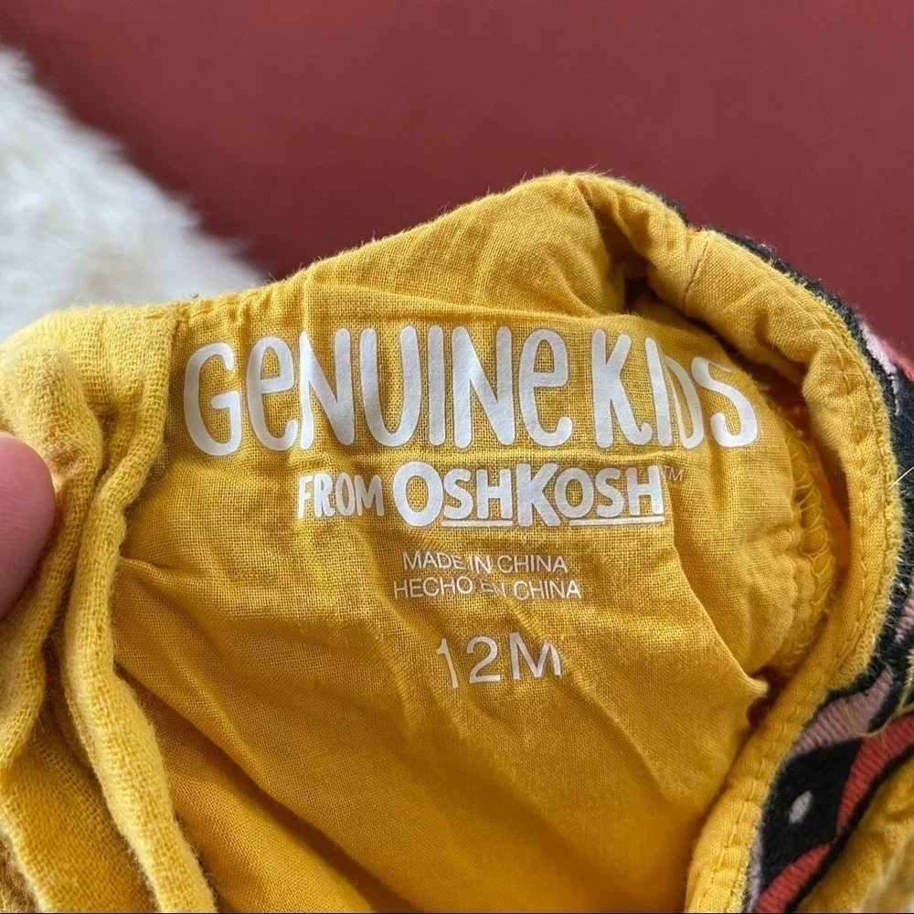 Genuine kids Oshkosh boho embroidered Muslin dress